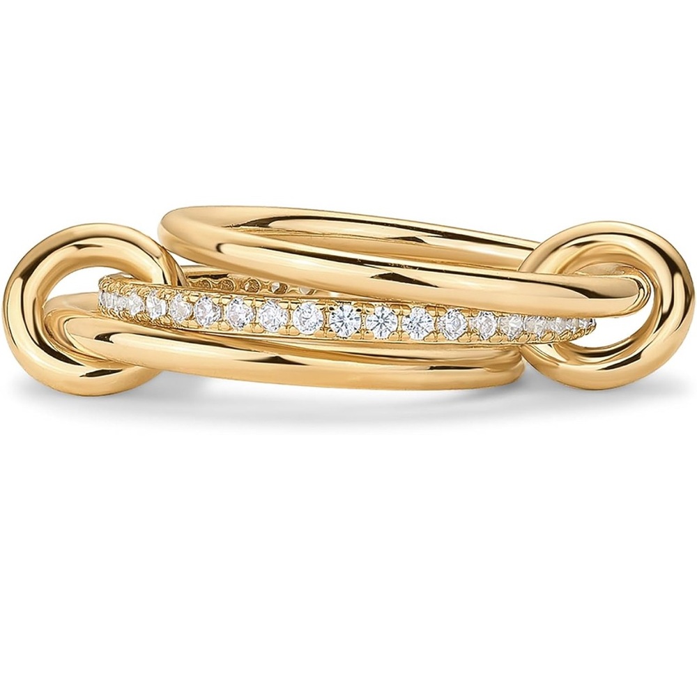 Elegant Gold and Silver Women's Stackable Ring